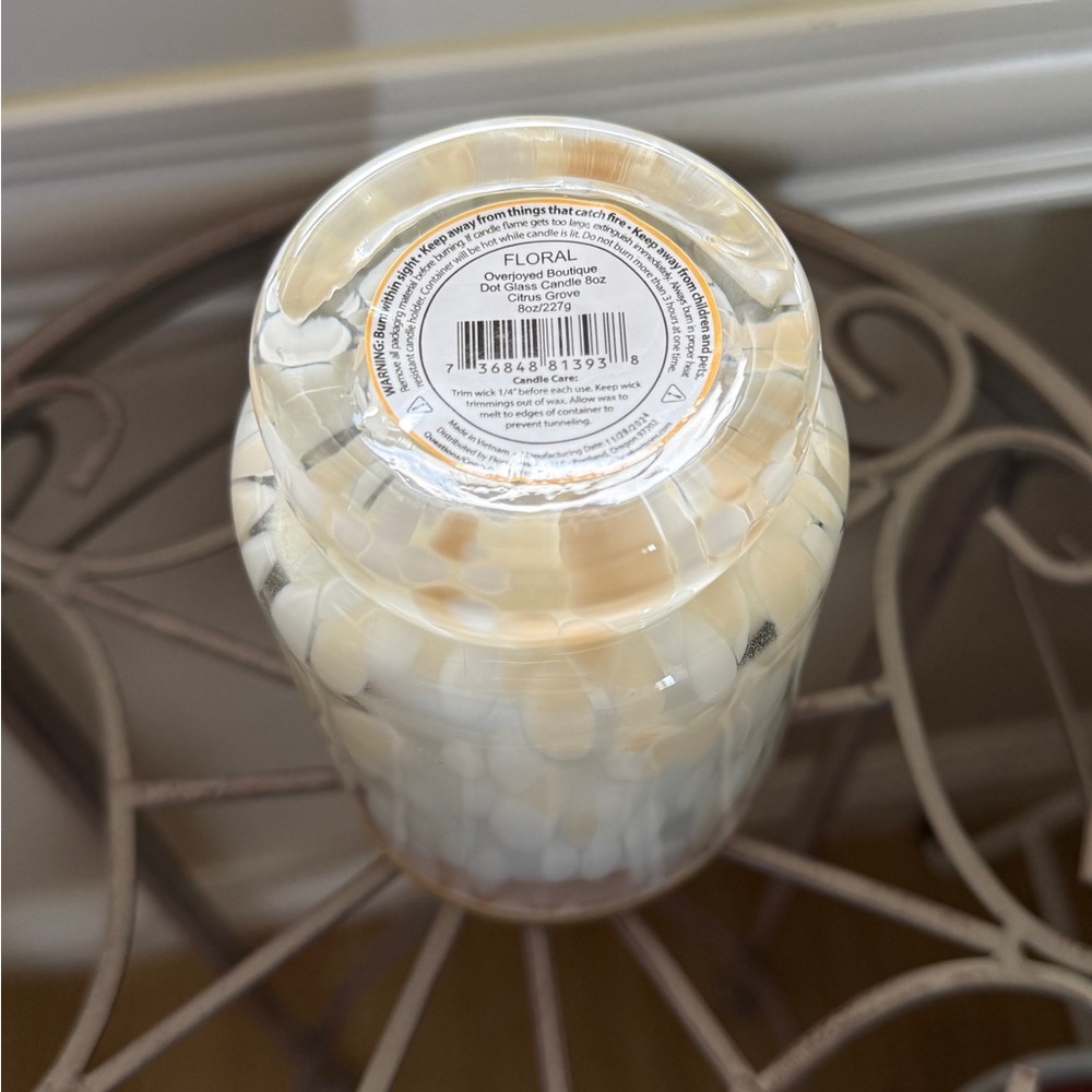 Glass Candle — Citrus Grove - 8 Oz, Overjoyed Boutique - Picture 6 of 12